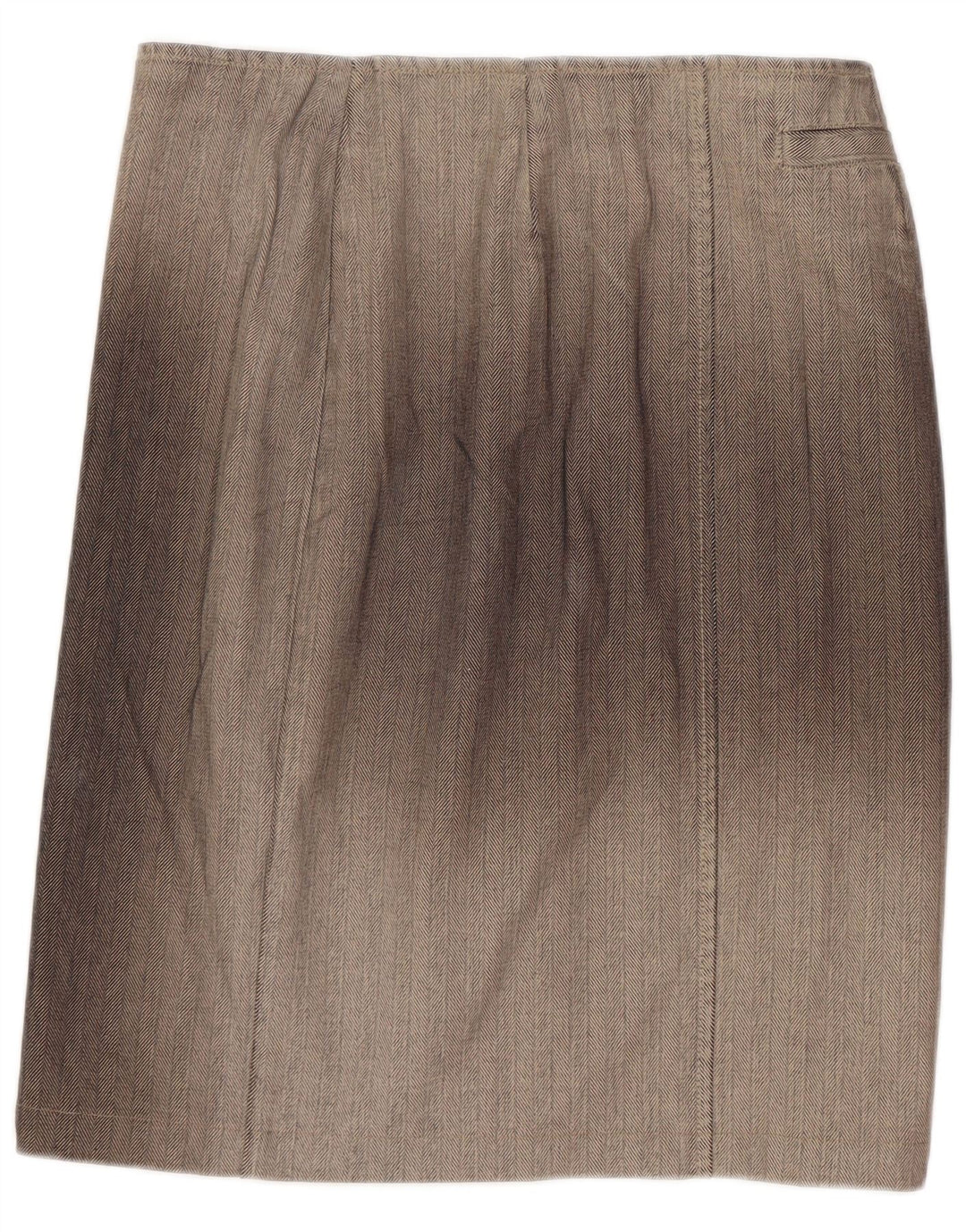Sportmax Womens Abstract Pattern Pencil Skirt UK 10 Small W28 Grey