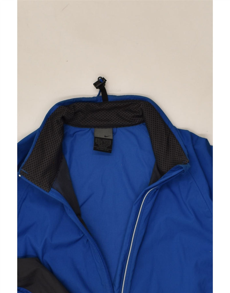 NIKE Boys Clima-fit Rain Jacket 15-16 Years Large Blue Colourblock | Vintage Nike | Thrift | Second-Hand Nike | Used Clothing | Messina Hembry 