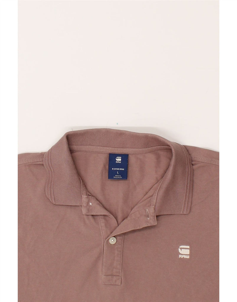 G-STAR Mens Polo Shirt Large Brown Cotton Vintage G-Star and Second-Hand G-Star from Messina Hembry 