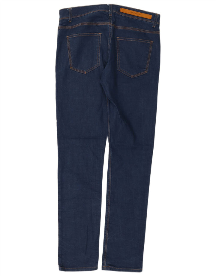 Zara Mens Slim Jeans EU 40 Medium W31 L31 Navy Blue Cotton