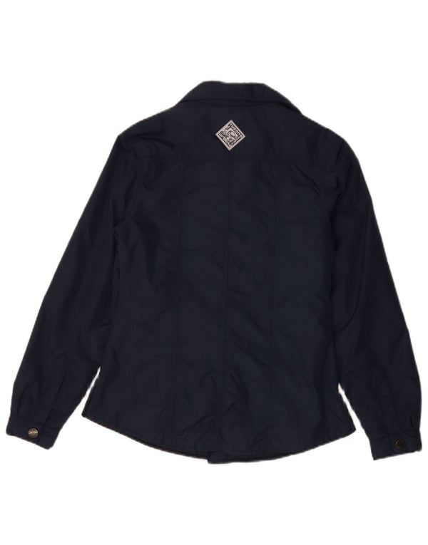 Tucano Urbano Womens Bomber Jacket UK 2 2XS Navy Blue Polyester
