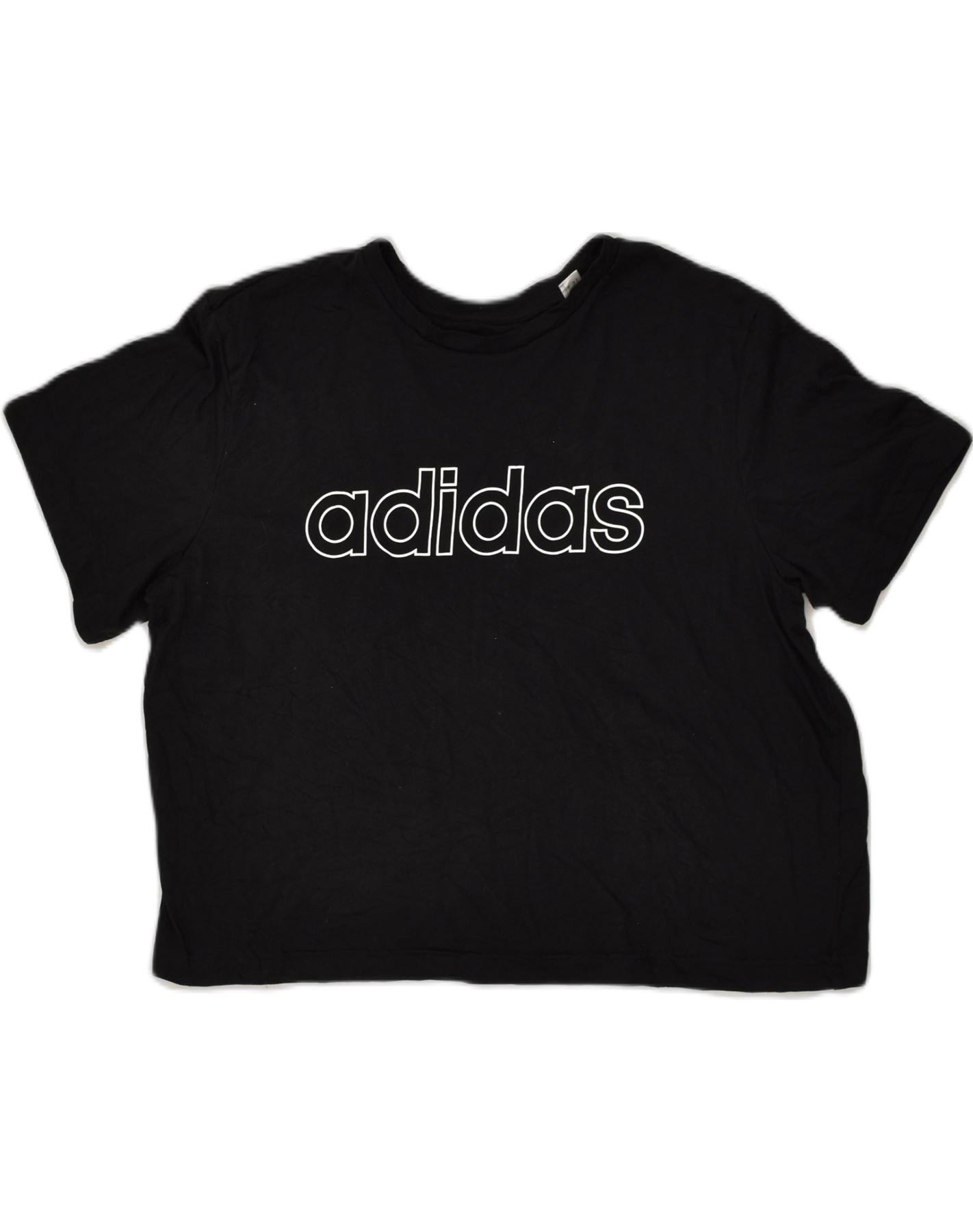 Adidas cropped 2024 graphic tee