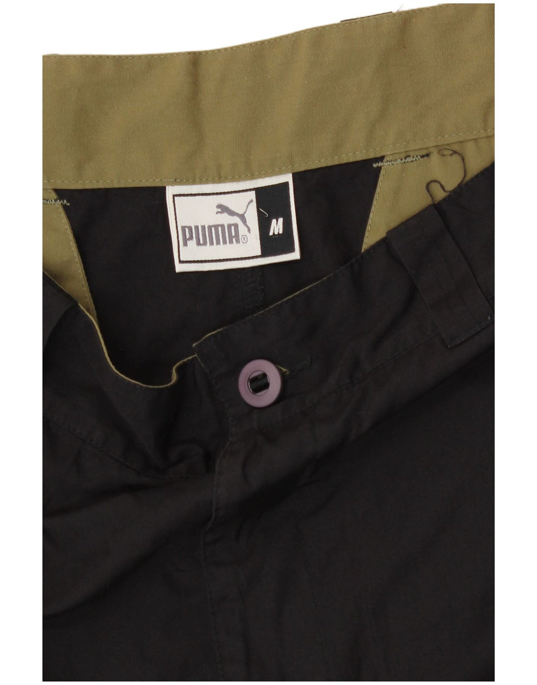 Puma Mens Loose Fit Cargo Trousers Medium W32 L31 Black
