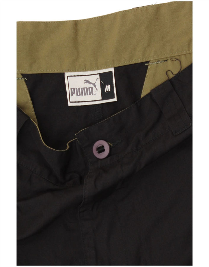 Puma Mens Loose Fit Cargo Trousers Medium W32 L31 Black