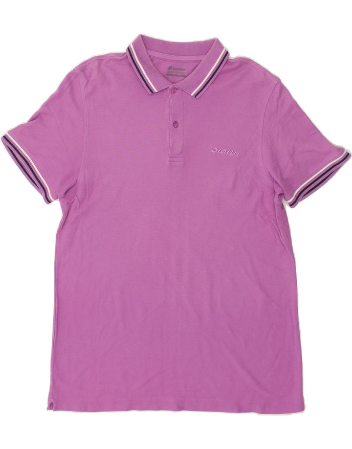 LOTTO Mens Polo Shirt XL Pink Vintage Lotto and Second-Hand Lotto from Messina Hembry 