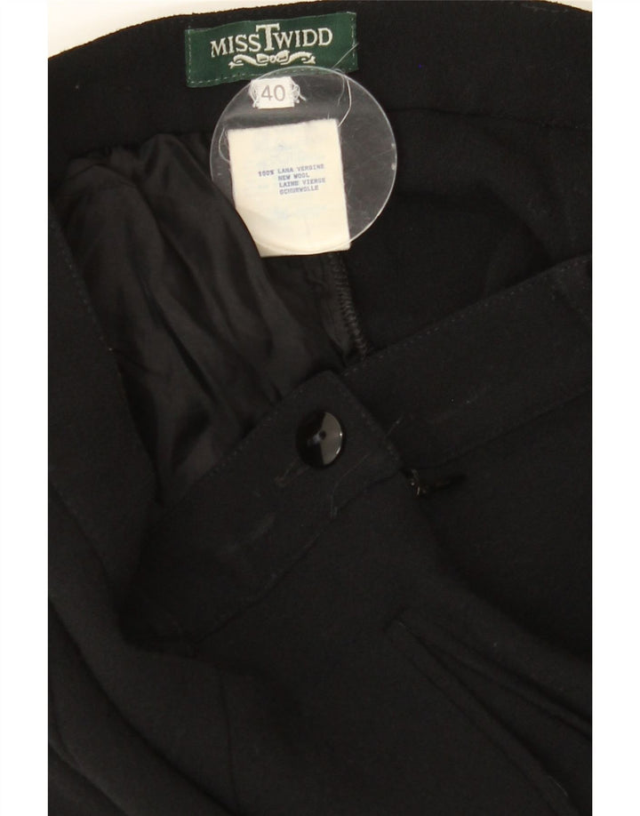 MISSTWIDD Womens High Waist Suit Trousers EU 40 Medium W24 L28 Black Vintage Misstwidd and Second-Hand Misstwidd from Messina Hembry 