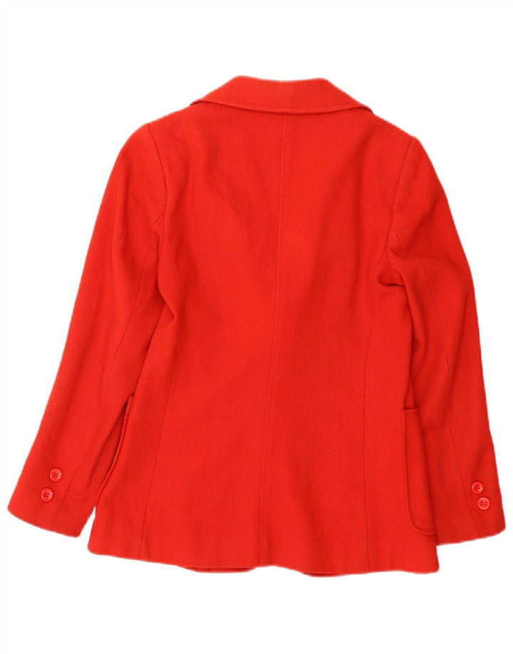 Vintage Womens 3 Button Blazer Jacket UK 10 Small Red