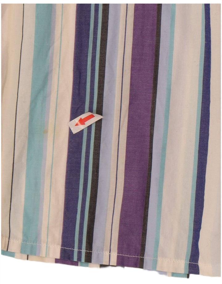Paul Smith Mens Short Sleeve Shirt Medium Multicoloured Striped Cotton