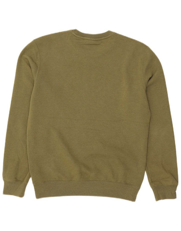 Champion Mens Sweatshirt Jumper Small Khaki Cotton