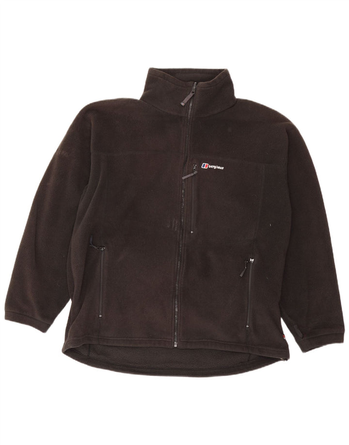 Berghaus Womens Oversized Fleece Jacket UK 18 XL Black Polyester