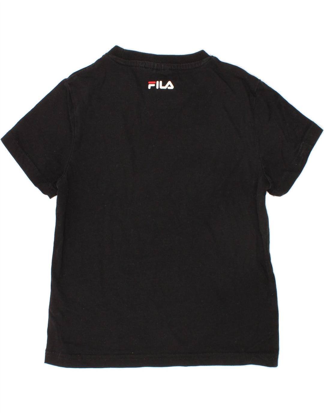 FILA Boys Graphic T-Shirt Top 5-6 Years Black Cotton Vintage Fila and Second-Hand Fila from Messina Hembry 