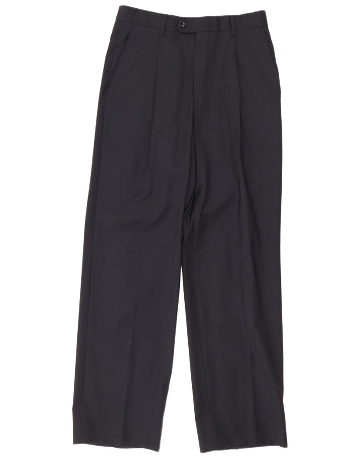 Armani Mens Pegged Casual Trousers IT 46 Small W28 L29 Black