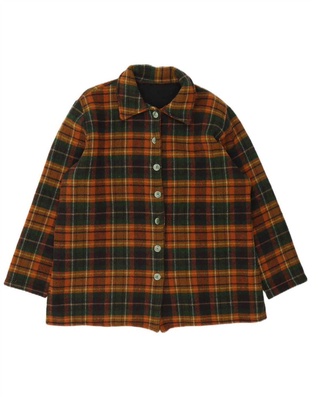 Vintage Womens Jacket UK 14 Large Green Plaid