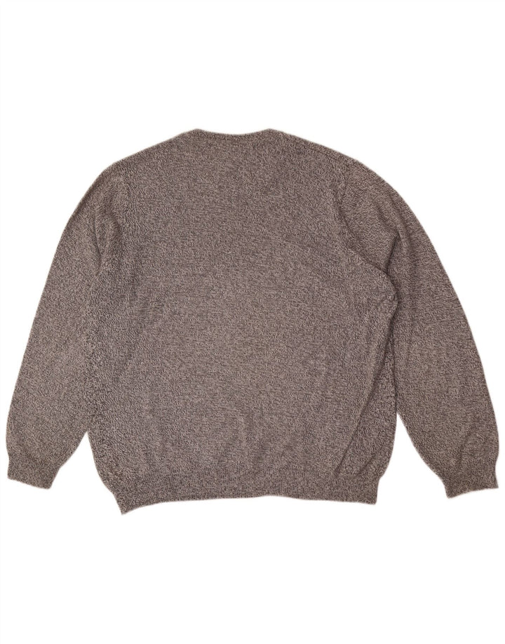Marks & Spencer Mens Crew Neck Jumper Sweater Large Grey Flecked