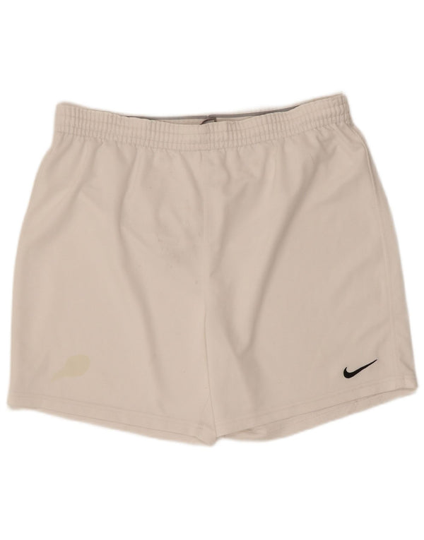Nike Mens Sport Shorts UK 34/36 Large  White Polyester