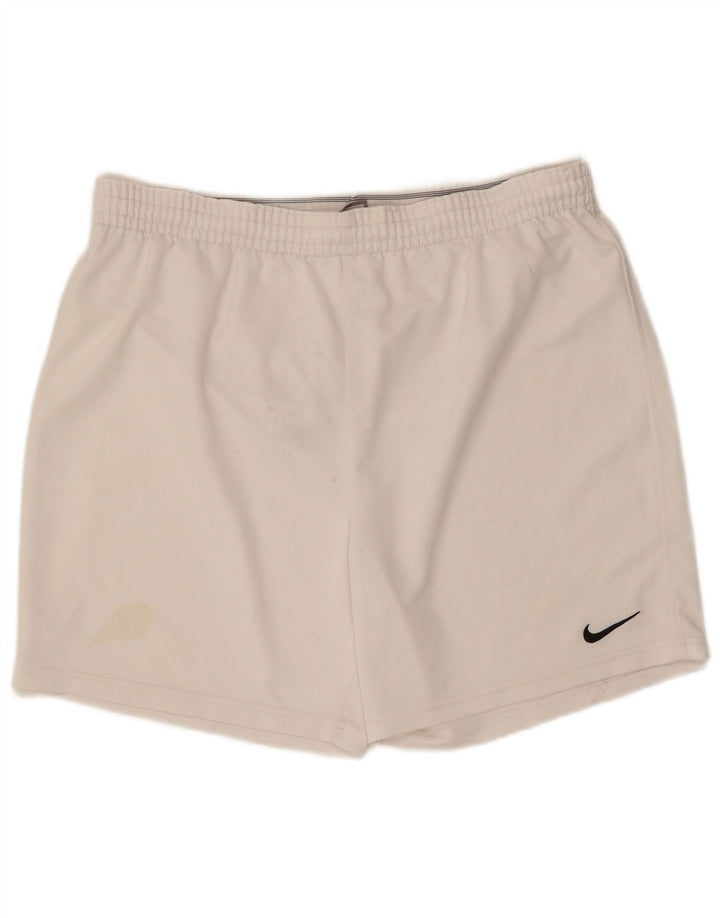 Nike Mens Sport Shorts UK 34/36 Large  White Polyester