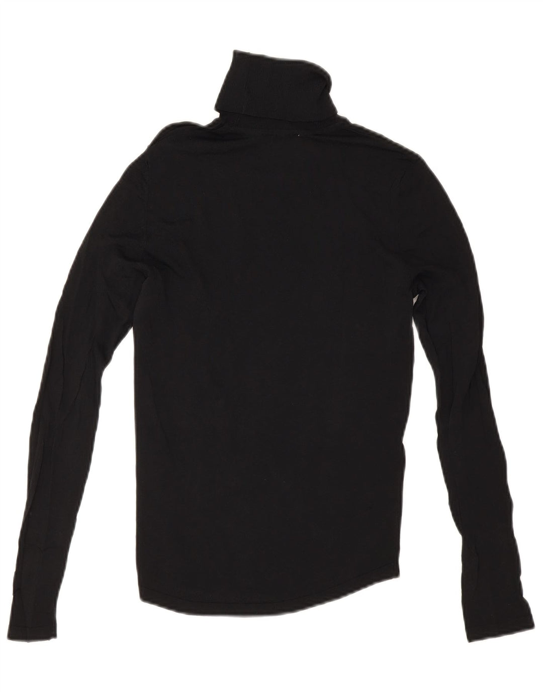 Zara Womens Roll Neck Jumper Sweater UK 10 Small Black Viscose