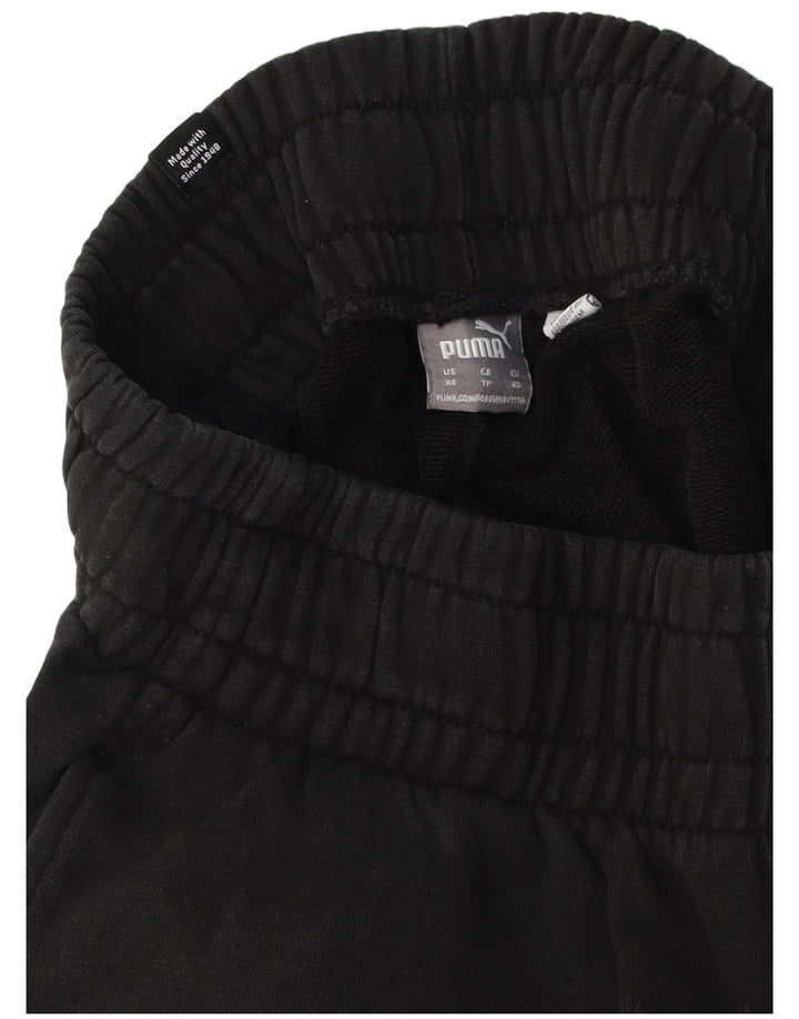 PUMA Womens Tracksuit Trousers Joggers UK 4 XS  Black Cotton