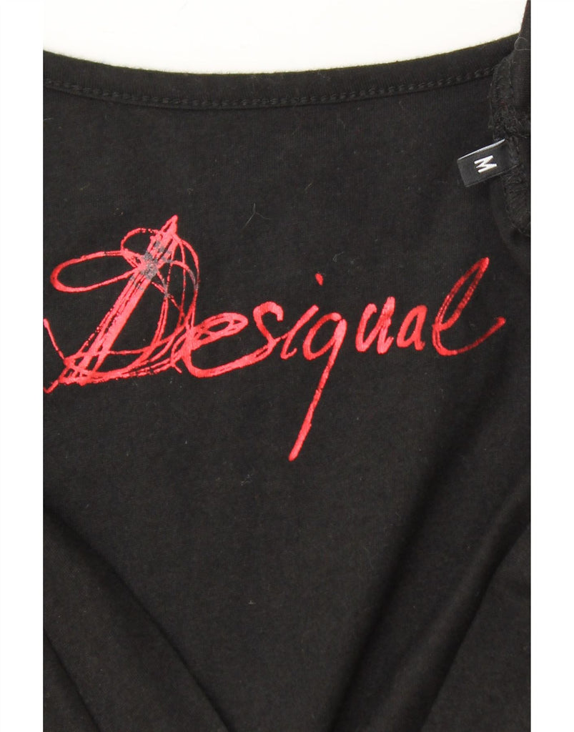 DESIGUAL Womens Graphic A-Line Dress UK 12 Medium Black Paisley Vintage Desigual and Second-Hand Desigual from Messina Hembry 