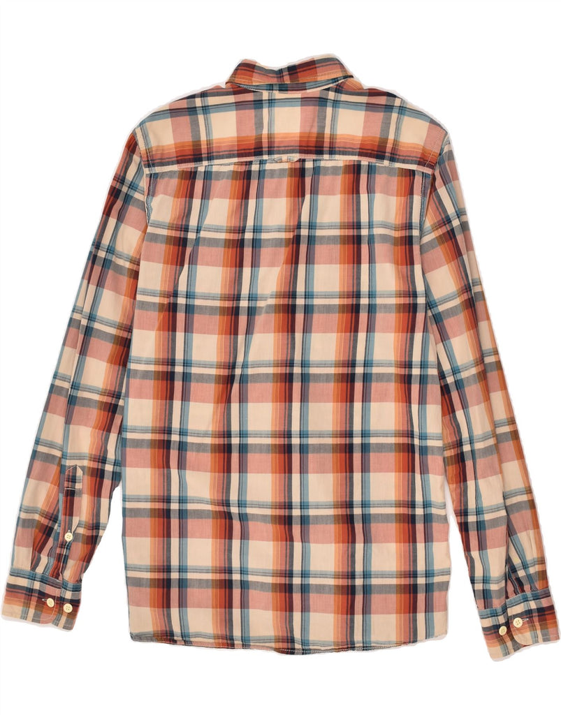 JACK & JONES Mens Shirt Large Orange Check Cotton | Vintage Jack & Jones | Thrift | Second-Hand Jack & Jones | Used Clothing | Messina Hembry 