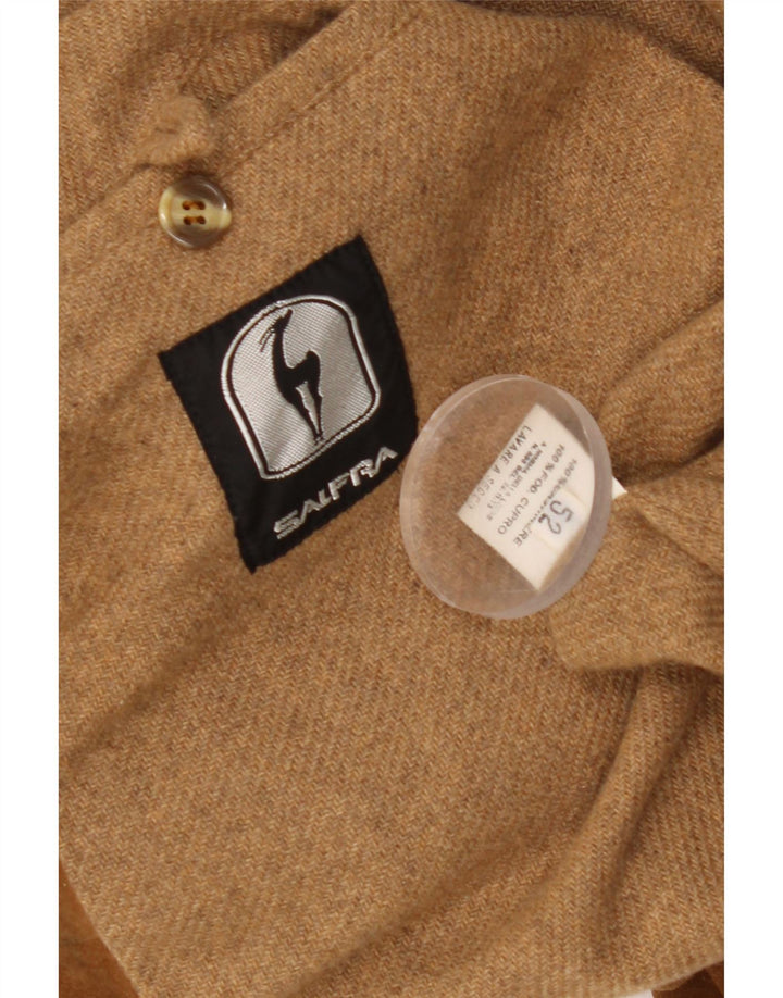Salfra Mens Suede Bomber Jacket IT 52 XL Brown Leather