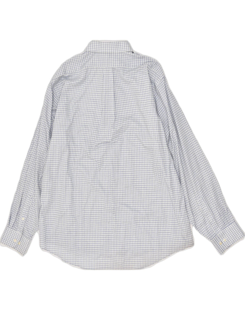 CHAPS Mens Shirt Size 17-17 /12 XL White Check Cotton | Vintage Chaps | Thrift | Second-Hand Chaps | Used Clothing | Messina Hembry 