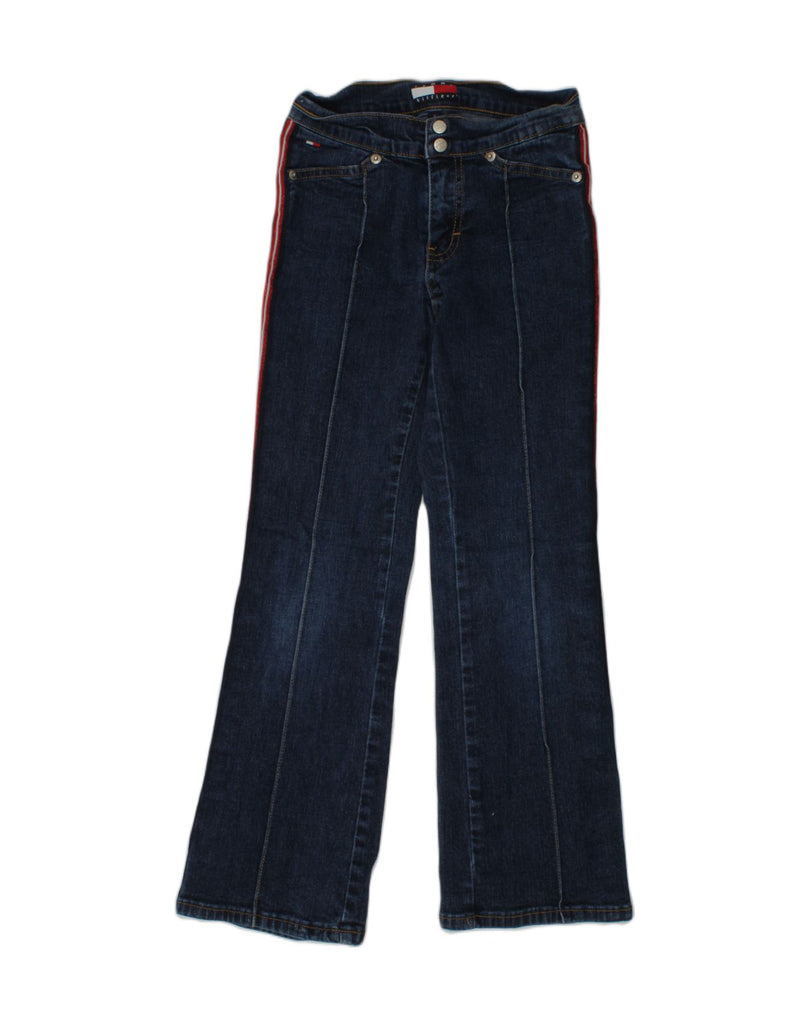 TOMMY HILFIGER Girls Bootcut Jeans 7-8 Years W23 L22 Navy Blue Cotton | Vintage Tommy Hilfiger | Thrift | Second-Hand Tommy Hilfiger | Used Clothing | Messina Hembry 