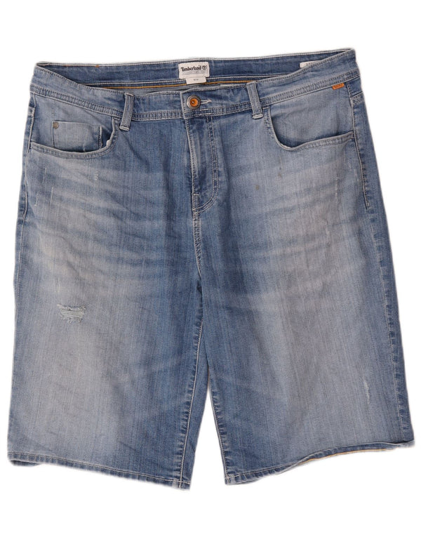 Timberland Mens Denim Shorts W36 Large Blue