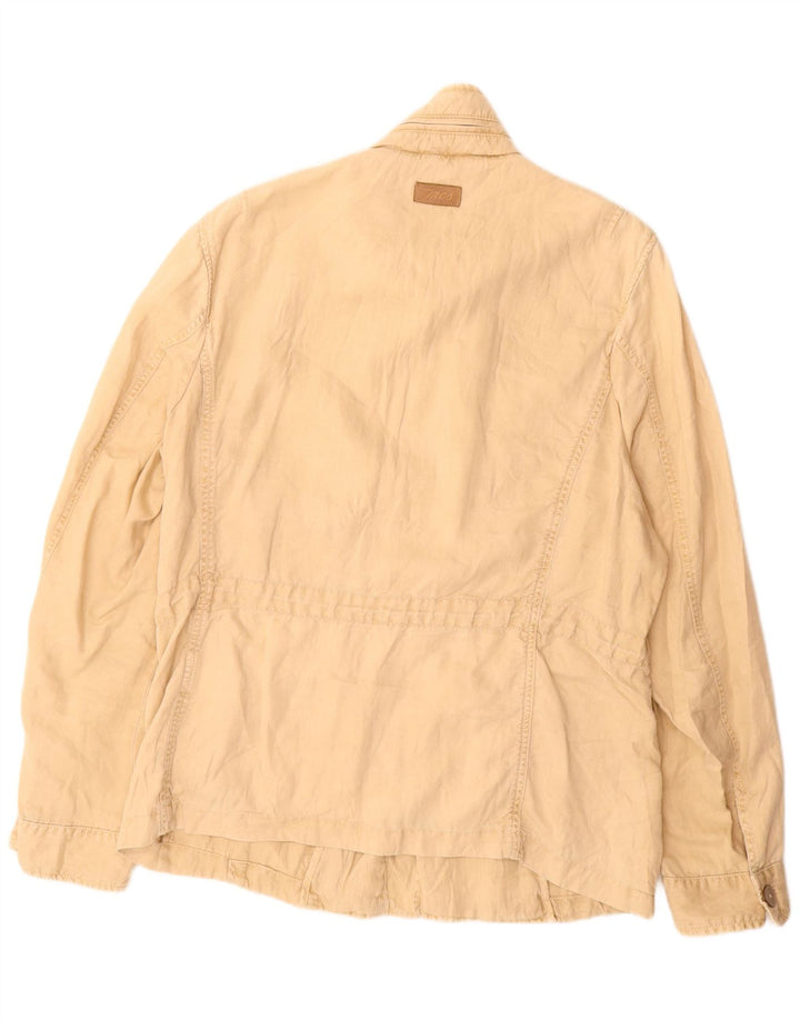 Marlboro Classics Mens Military Jacket EU 52 XL Beige Cotton