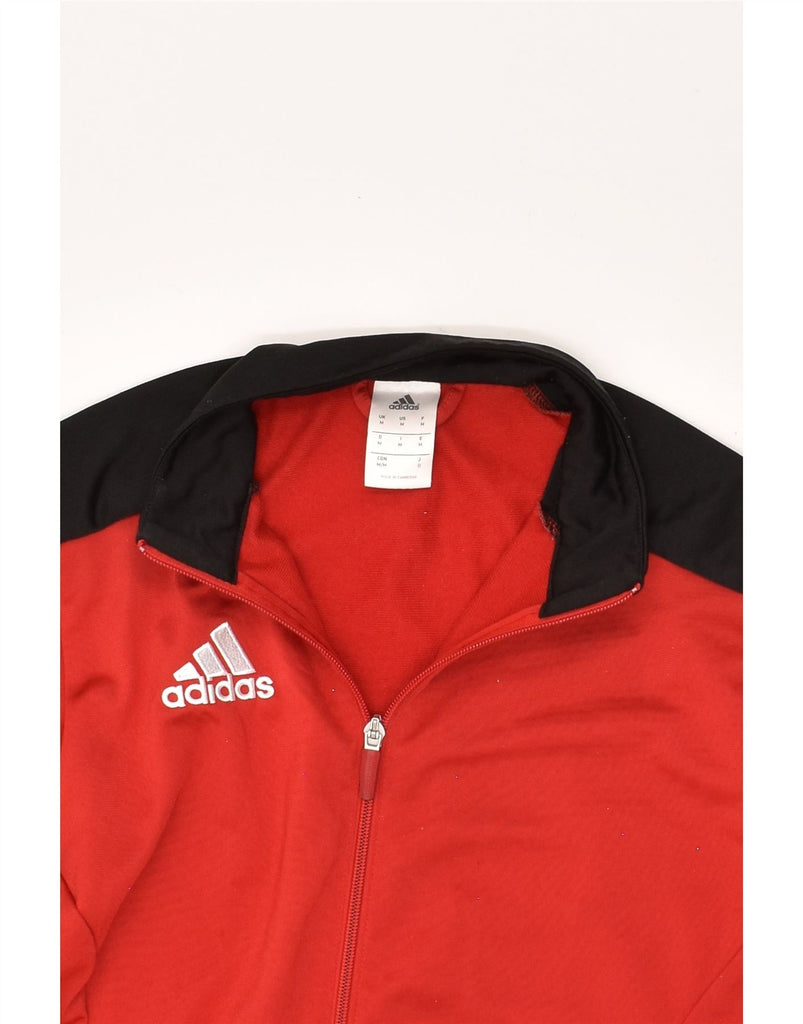 ADIDAS Mens Tracksuit Top Jacket Medium Red Colourblock Polyester | Vintage Adidas | Thrift | Second-Hand Adidas | Used Clothing | Messina Hembry 