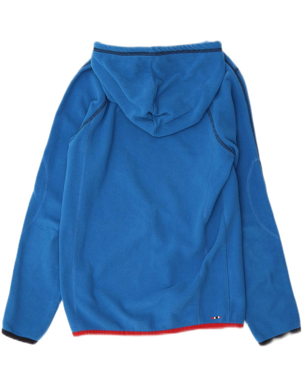 Napapijri Boys Graphic Hooded Fleece Jumper 13-14 Years Blue Sports