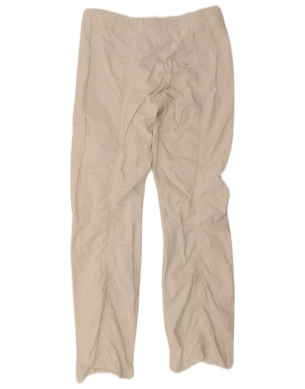 Marlboro Classics Womens Straight Casual Trousers W30 L30 White