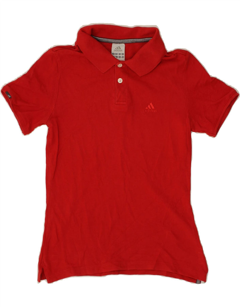 ADIDAS Boys Polo Shirt 9-10 Years Red Cotton Vintage Adidas and Second-Hand Adidas from Messina Hembry 