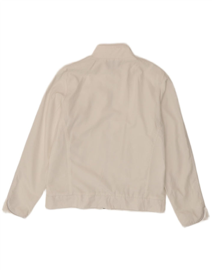 Sergio Tacchini Womens Tracksuit Top Jacket Size 14 Medium White