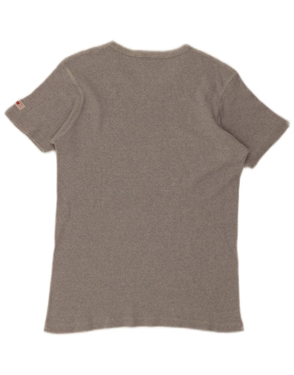 Levi's Womens T-Shirt Top UK 12 Medium Grey Cotton