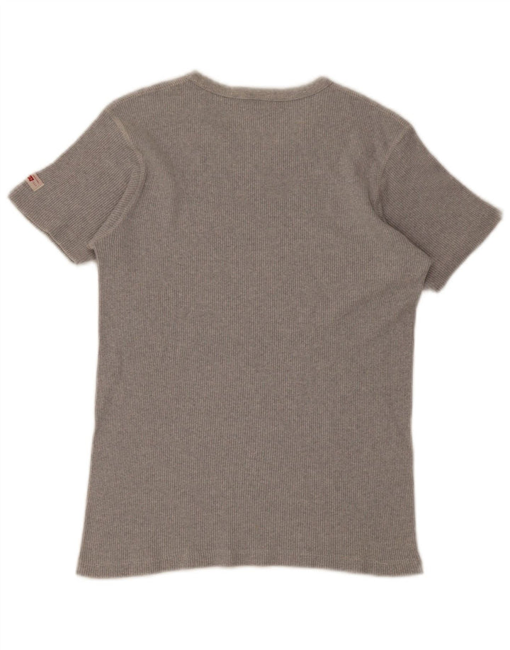 Levi's Womens T-Shirt Top UK 12 Medium Grey Cotton