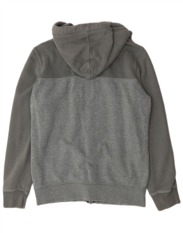 Fat Face Mens Zip Hoodie Sweater Small Grey Colourblock Cotton