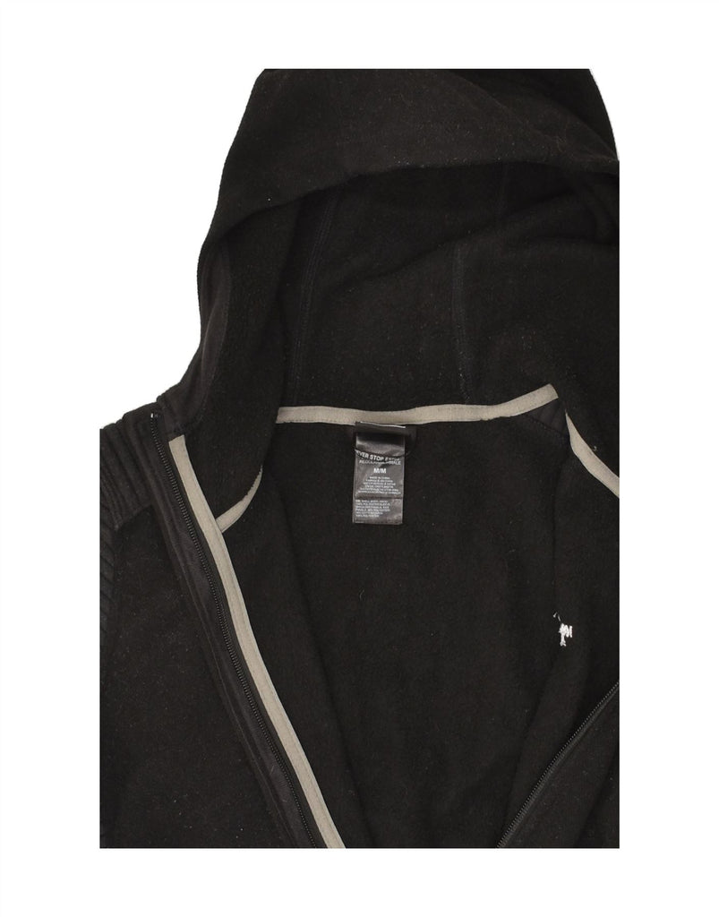 THE NORTH FACE Womens Hooded Fleece Jacket UK 14 Medium Black Colourblock | Vintage The North Face | Thrift | Second-Hand The North Face | Used Clothing | Messina Hembry 