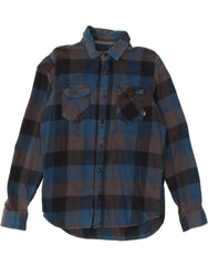 VANS Mens Tailored Fit Flannel Shirt Medium Multicoloured Check Cotton