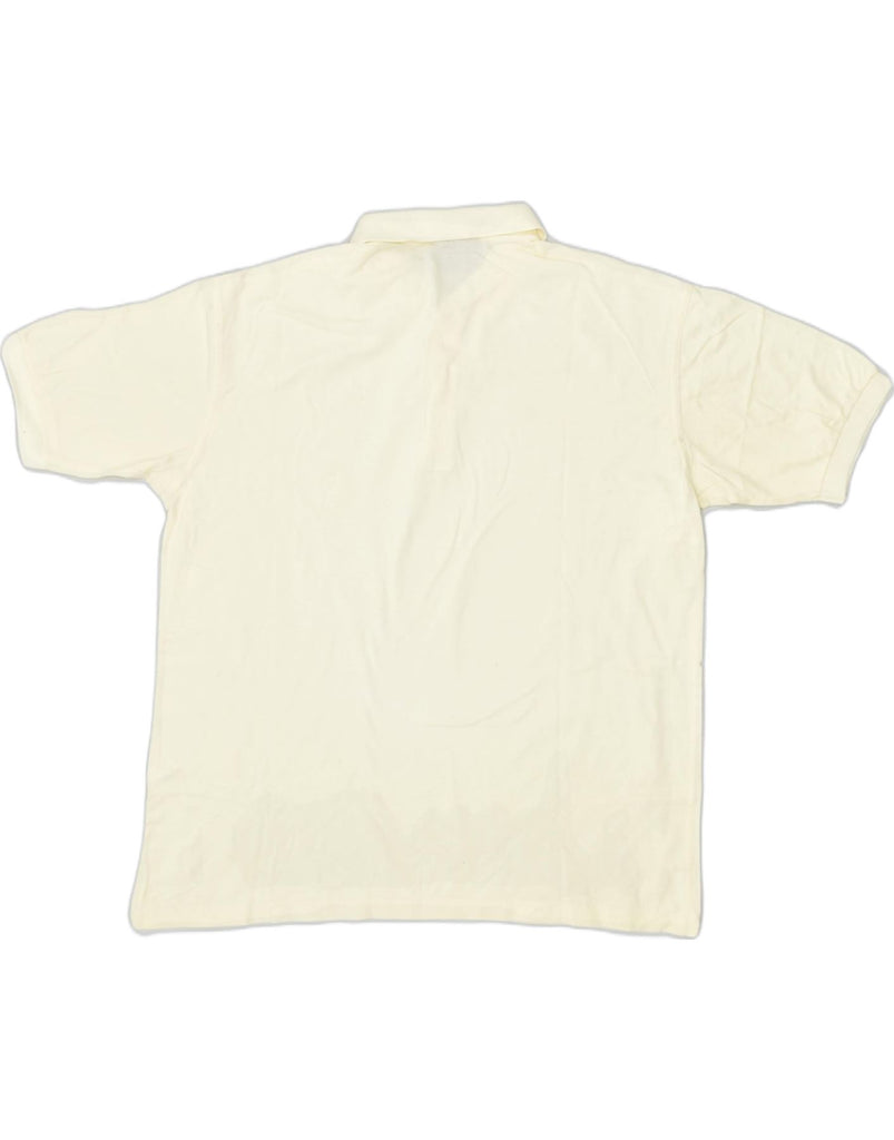 NAVIGARE Mens Polo Shirt 2XL White Cotton Classic | Vintage | Thrift | Second-Hand | Used Clothing | Messina Hembry 