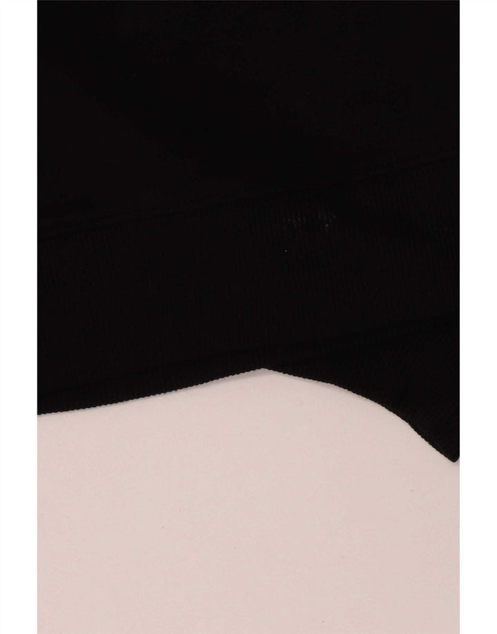 Zara Womens Oversized Sweatshirt Jumper UK 14 Medium Black Cotton