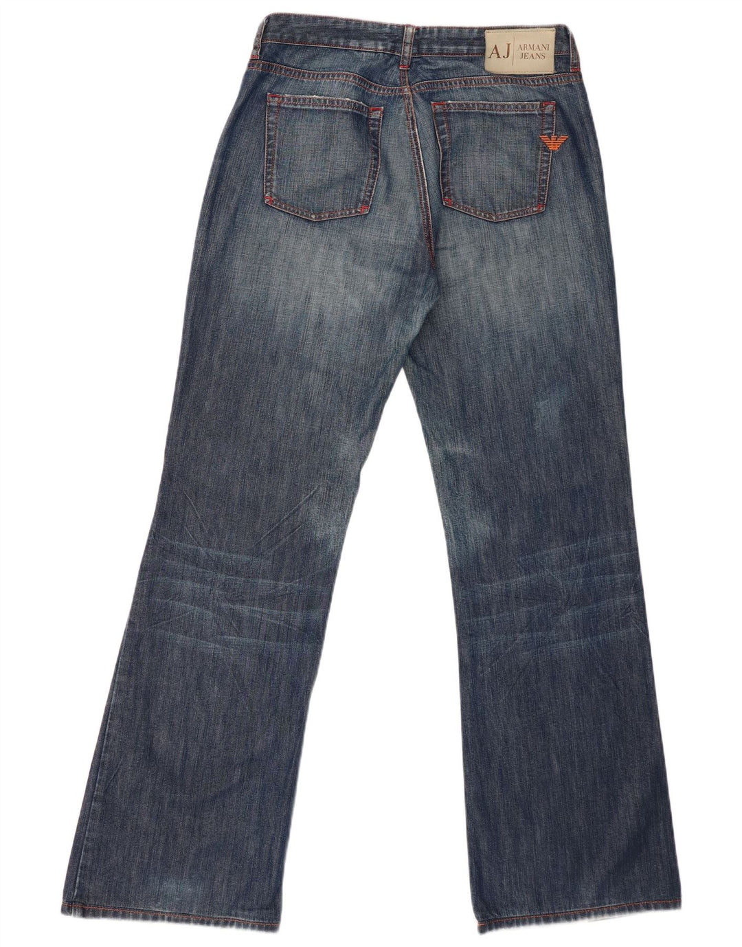 Armani Womens Flared Jeans W31 L32 Navy Blue Cotton