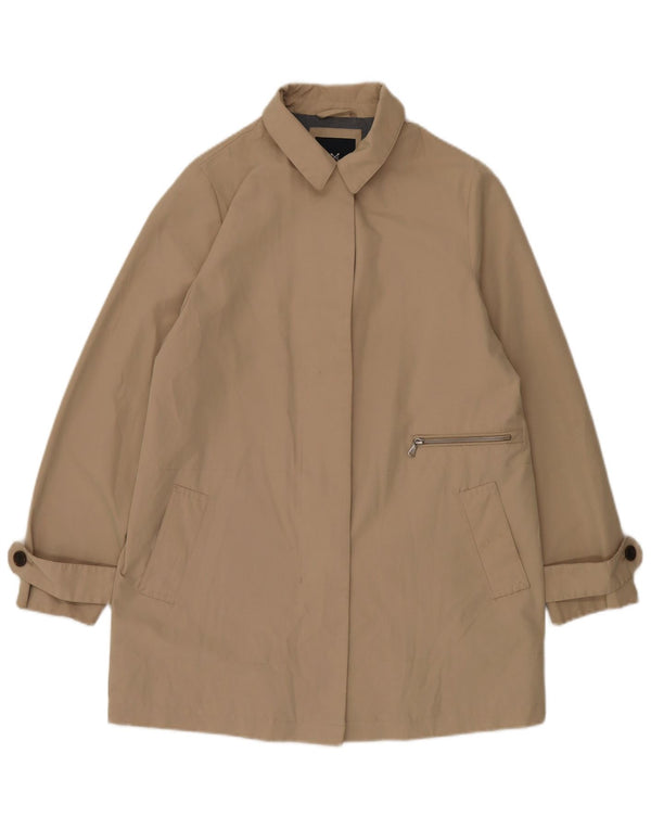 Crew Clothing Womens Overcoat UK 12 Medium Beige Cotton