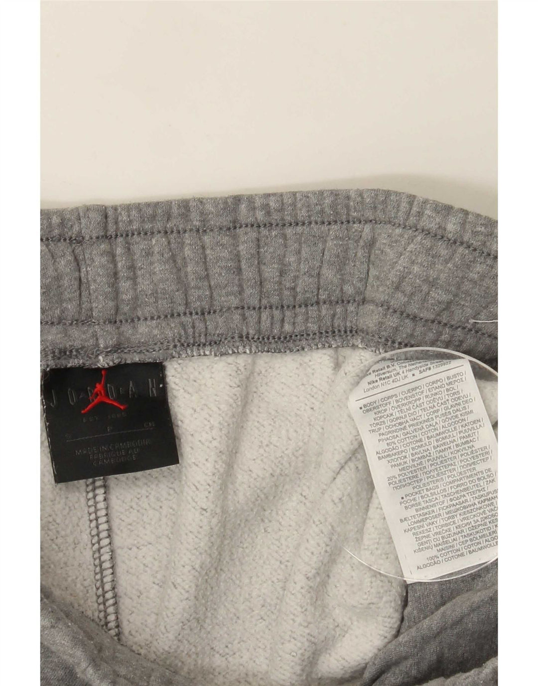 Jordan Mens Sport Shorts Small Grey Cotton
