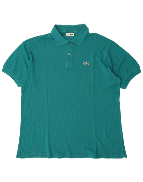 Lacoste Mens Polo Shirt Size 6 XL Green Cotton