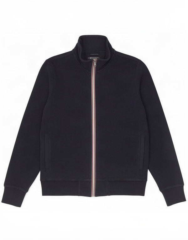 Tommy Hilfiger Mens Vintage Fit Tracksuit Top Jacket Small Navy Blue Cotton
