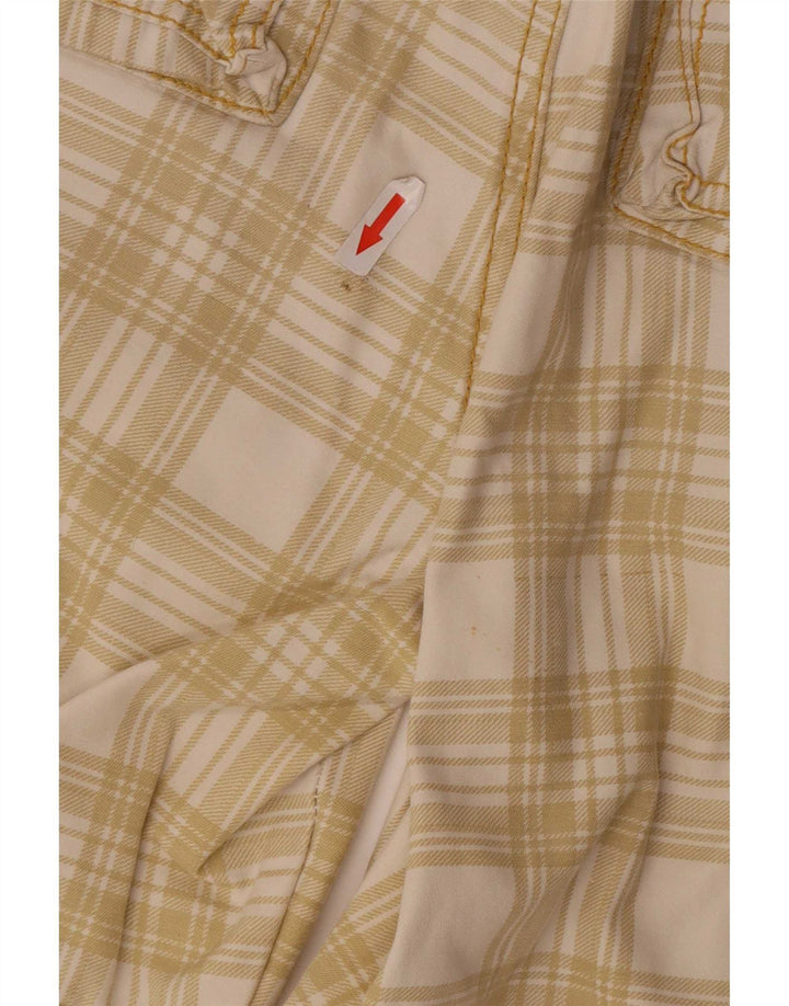 Vintage Mens Regular Cargo Shorts IT 48 Medium W34 Beige Plaid