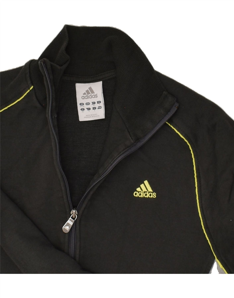 ADIDAS Girls Tracksuit Top Jacket 13-14 Years Grey Colourblock Cotton | Vintage Adidas | Thrift | Second-Hand Adidas | Used Clothing | Messina Hembry 