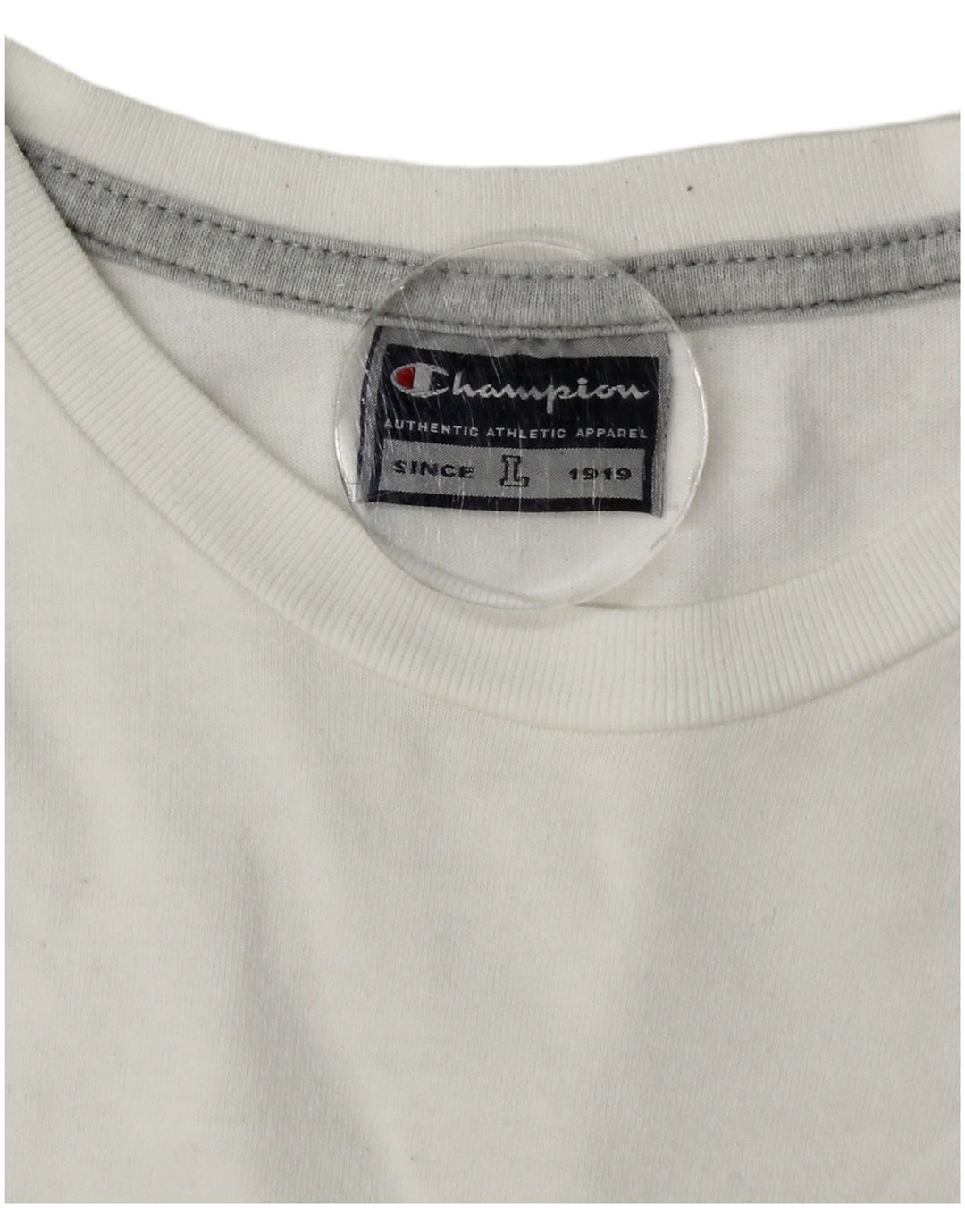Champion Mens Graphic T-Shirt Top Large White