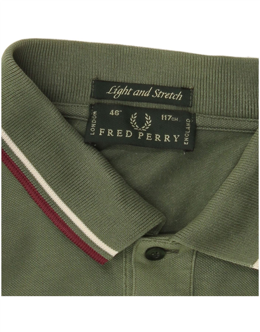 FRED PERRY Mens Polo Shirt Large Green